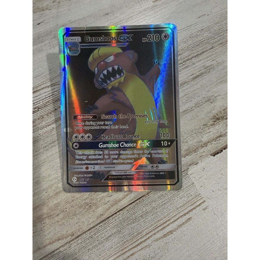 2017 Pokemon Gumshoos GX 145/149 Full Art Ultra Rare Holo Sun & Moon